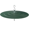 11.5" Metal Bird Feeder Rain Guard - Green | Umbrella Cover Dome Shield for Garden Bird Feeders - Weatherproof Shade Baffle to Blend with Nature - color: Green