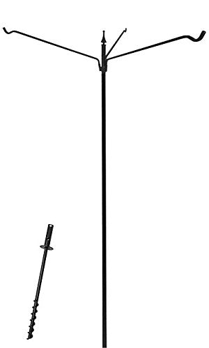 Erva Six Piece Pole Kit with Four Extended Arms, Black, 9'3""