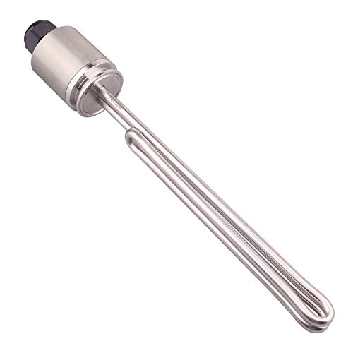 DERNORD 1.5" Inch (OD50.5mm) Tri-clamp Foldback Heating Element Stainless Steel Immersion Water Heater (240V 3500W) - size: 240V 3500W