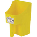 Little Giant® Plastic Enclosed Feed Scoop | Heavy Duty Durable Stackable Feed Scoop with Measure Marks | 3 Quart | Ranchers, Homesteaders and Livestock Farmers | Yellow - color: Yellow