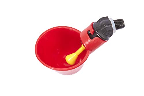 Little Giant® Poultry Drinking Cups | Durable Plastic Waterer Bowl with Custom Mounting Attachment | 2 Pack