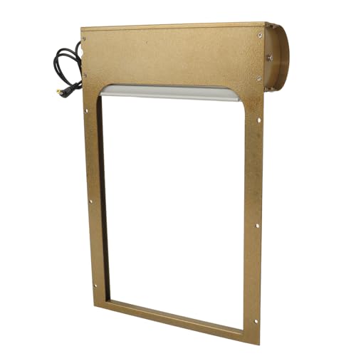 Automatic Chicken Coop Door Opener Battery Powered Timer LED Display with Programmable Controller for Chicken Duck Goose Poultry Coop (Gold) - color: Gold