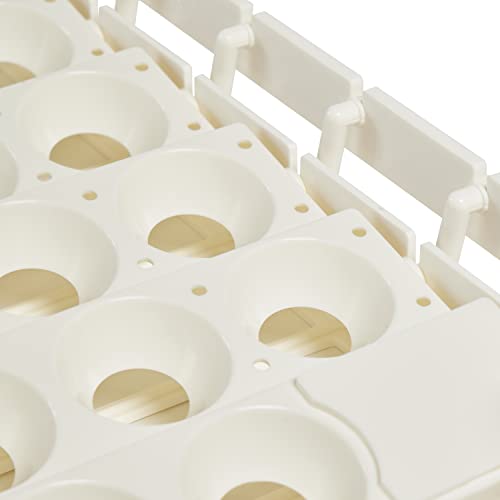 Farm Innovators 3200 Automatic 41 Spot Egg Turner for the Bottom of Incubators to Eliminate Manual Handling and Improve Hatching Rate, White (2 Pack) - size: 2 Pack