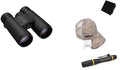 Nikon Monarch M5 Binocular Kit | 10x42 Binoculars with Topo Hat, Lens Pen & Gritr Microfiber | Waterproof Fogproof High-Resolution Optics for Birdwatching, Wildlife & Outdoor Adventures - size: 10x42 + Topo Hat + Lens Pen + Gritr Microfibre