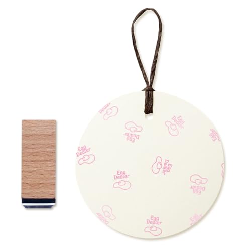 Egg Dealer Rubber Stamp, 3/5 Inch Small Mini Stamp for Scrapbooking Card Making Planner