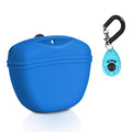 Left&Right Dog Clicker Training Kit,Silicone Dog Training Treat Pouch and Dog Clickers,Dog Treat Bag with Clicker Training for Dogs,Pet Treat Bag with Magnetic Buckle Closing and Waist Clip,Navy Blue - color: Navy Blue