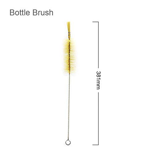 ULAB Scientific Lab Cleaning Brush Set, 7 Sizes for Different use, one Beaker Brush, one Buret Brush, one Cylinder Brush, Four Tube Brushes, UCB1001
