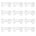 AUEAR, Set of 12 Bird Drinker Feeder Cup Soda Pop Water Bottle Plastic for Pigeons Parrot Chicken Supplies (Clear) - color: Clear
