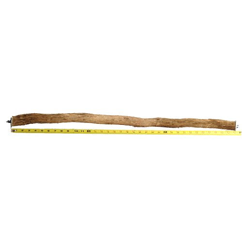 Polly's Full Length Hardwood Cage Perch for Parakeets, Cockatiels, Cockatoos, Macaws, and Other Birds (36") - size: 36"