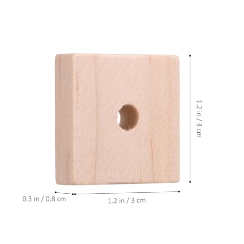 Yardwe Parrot Chewing Blocks 100Pcs Balsa Wood Bird Chew Toy Set with Hanging Holes Bird Toys Making Supplies for Cage Enrichment Beak Trimming DIY Craft for Parakeet Cockatiel Macaw