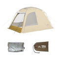 Naturehike Dune Hot Tent with Stove Jack, 117 sq ft 4 Seasons Camping Tent, 2-4 Person Waterproof Large Tent for Family, Car Camping, Picnic, Fishing, 6 Person - color: Dune7.6-TPU Door