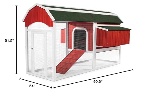 Prevue Pet Products 467 Large Barn Chicken Coop, Red