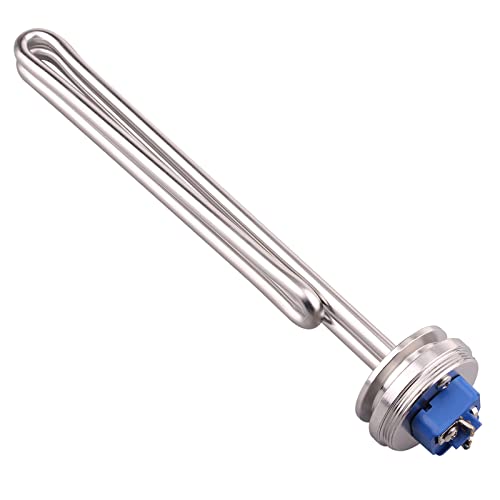 DERNORD 1.5" Inch (OD50.5mm) Tri-clamp Foldback Heating Element Stainless Steel Immersion Water Heater (240V 2500W) - size: 240V 2500W