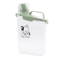 Pet Food Storage Container with Measuring Cup and Pour Spout - Airtight, Leakproof, Portable Cat Food Dispenser - Green - color: GREEN CAT