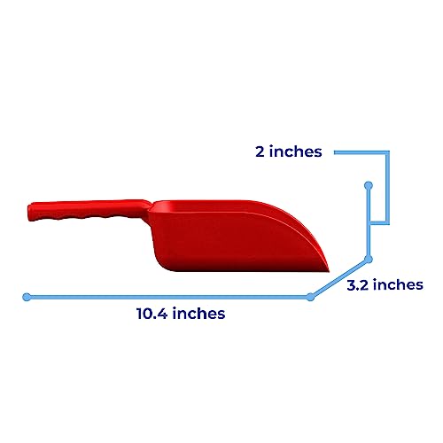 Vikan Remco 63004 Color-Coded Plastic Hand Scoop - BPA-Free Food-Safe Kitchen Utensils, Restaurant and Food Service Supplies, 16 oz, Red - color: Red, size: 16 ounces