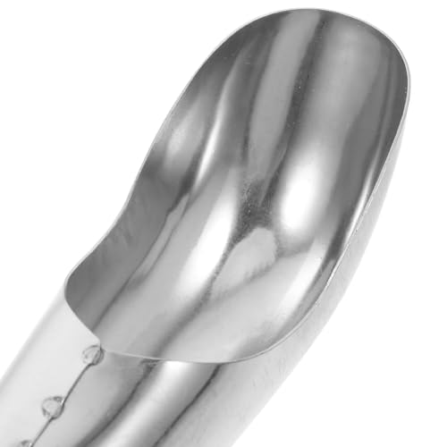 Toddmomy Bird Food Feeding Scoop Pet Feeding Food Shovel Bird Seed Scoop Funnel Stainless Steel Handle Spoon