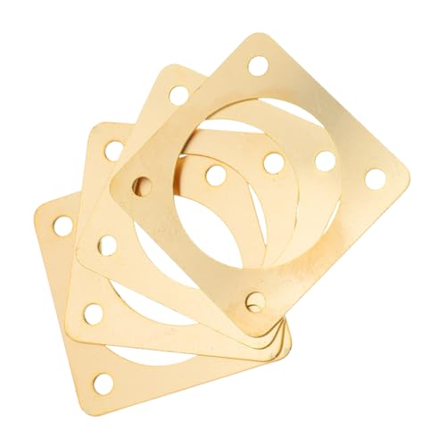 TIDTALEO 4pcs Metal Birdhouse Hole Protector and Sparrow Guard for Outdoor Bird Nest Box, 1 1/4 Inch Opening, Rust-Resistant Birdhouse Entrance Guard Plates for Yard Wildlife Protection
