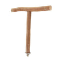 Asixxsix Wood Bird Perch, T Shaped Birdcage Stand Wooden Parrot Perch Stand Perch for Bird Cage Grinding Bird Perch Branches, T Perch Bird Accessory, Easy to Install