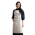 Maison d' Hermine Aprons for women with Pocket 100% Cotton (27.50"x31.50") | Adjustable Neck Strap & long ties Apron Men Chef Wedding Cooking Gardening Server Maid - color: 031 - Birdies on Wire