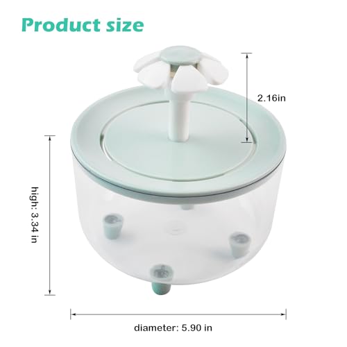 Automatic Bath for Birds,Parrot Bathtub with Petal Fountain Circulating Filter Cage Bird Bath Shower Cockatiel Bird Bath for Indoor Parakeets Budgie Cockatiels Small Feathered Pet