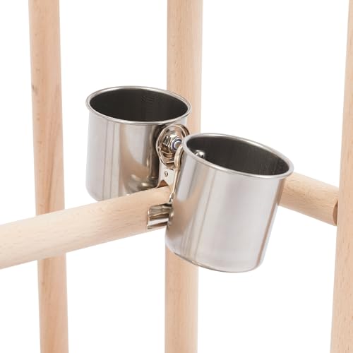 Premium Parrot Play Stand - Large Bird Gym Activity Center for Macaws, Cockatoos, African Greys, Indoor Outdoor Playground