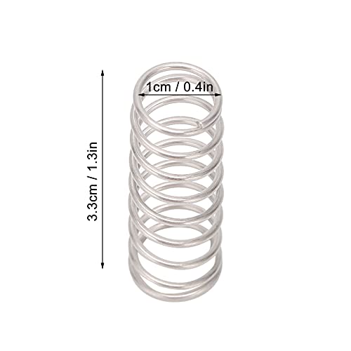 100PCS Pig Drinker Spring Set, Heavy Duty Iron Water Nipples Spring Replacement for Animal Drinking Fountains Chicken Pig Waterer Accessories