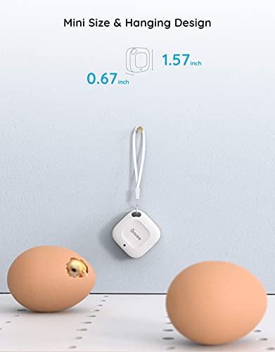 Govee Smart Bluetooth Thermometer Hygrometer, Mini Humidity Sensor 2 Pack | Monitor temp/humidity with alerts, 262ft range. Export 2-yr data, precision sensor, portable. For greenhouse & incubators
