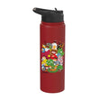 Angry Birds Piggy & Bird Pile Stainless Steel Insulated Water Bottle - color: Red
