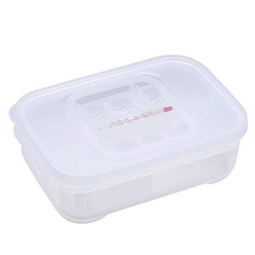 Reptile Breeding Box, Plastic Reptile Egg Incubators Hatchery Box with Transparent Lid for Hatching, Lizards, Lions Mane, Reptiles