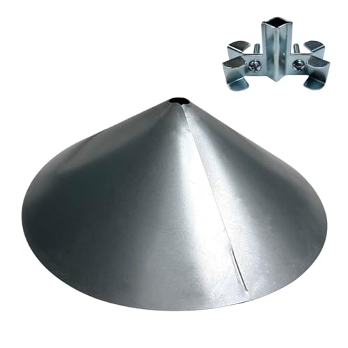 Wrap-Around Cone Squirrel Baffle - Made in USA - Galvanized