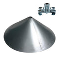 Wrap-Around Cone Squirrel Baffle - Made in USA - Galvanized