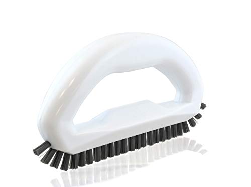 Grout Brush with Stiff Nylon Bristles, Heavy Duty Hand Grout Scrub Brush for Cleaning Baseboards, Floor, Corners, Tiles, Shower, Bath Tub, Floor, Tiles and Other Surfaces - color: Grout Brush