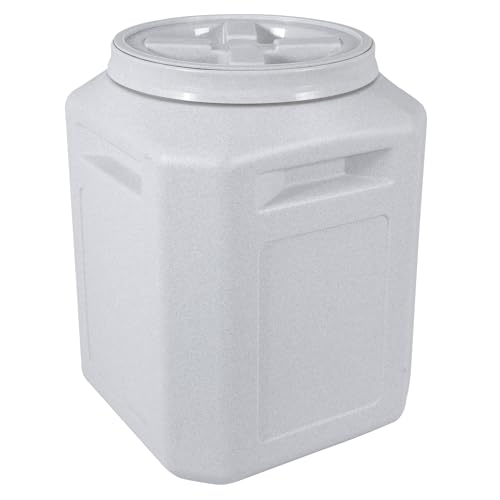 Gamma2 Gamma Seal Airtight Storage Bin - Wood, Pellet, Charcoal, and Food Container - Indoor or Outdoor Utility Bucket - BPA-Free Plastic - Made in the USA - Fits up to 50 Pounds - 14" L x 20" H