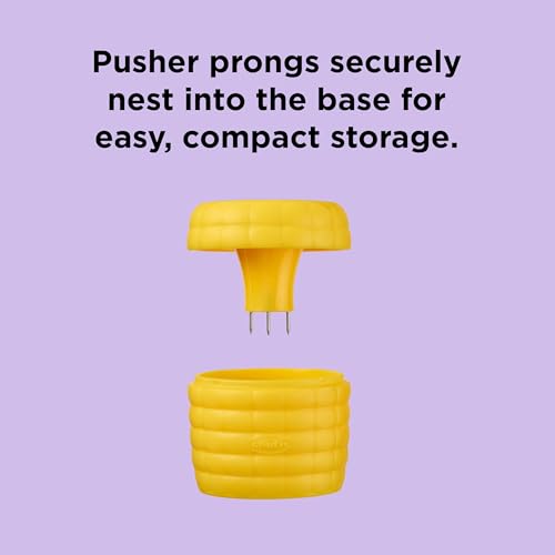 Chef’n Cob Plus Corn Stripper and Peeler for Corn on the Cob, Built-In Safety Pusher - style: Corn Stripper w/ Pusher