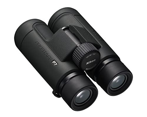 Nikon PROSTAFF P7 10x42 Binocular | Waterproof, fogproof, rubber-armored Full-Size Binocular, oil & water repellent coating & locking diopter | Official Nikon USA Model | 7 Degree Angle of View, fogproof, Nitrogen Filled Waterproof down, field of view at
