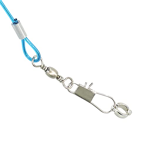 Wishlotus Parrot Flying Rope, 5 Meters Parrot Foot Chain Flying Training Leash Outdoor，Anti-Bite Elastic String Training Harness for Agapornis Fischeri Cockatiels Starling Birds (Blue) - color: blue
