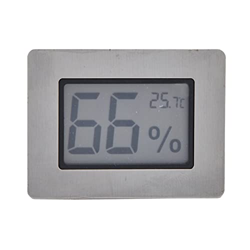 GLOGLOW Mini Hygrometer Thermometer, Indoor Humidity Gauge Monitor | Embedded Design LCD Electronic Digital Hygrometer for Cigar Box, Guitar Case, Jars, Wine Cabinet, Greenhouse, Cellar