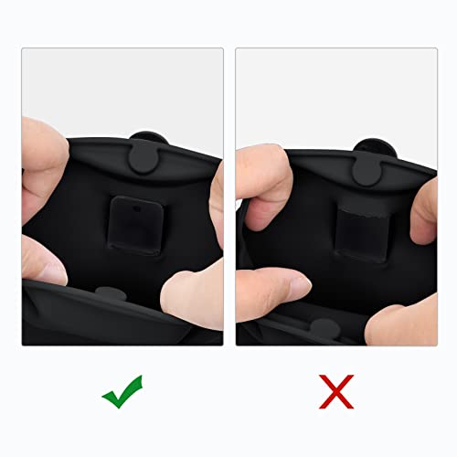 Left&Right Dog Clicker Training Kit,Silicone Dog Training Treat Pouch and Dog Clickers,Dog Treat Bag with Clicker Training for Dogs,Pet Treat Bag with Magnetic Buckle Closing and Waist Clip,Black - color: Black