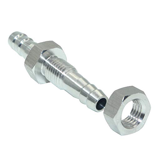 Beduan 3/8" Hose Barb Thru-Bulk Bulkhead Straight Hex Union Stainless Steel Fitting - size: 3/8" Hose Barb, style: Pack of 1
