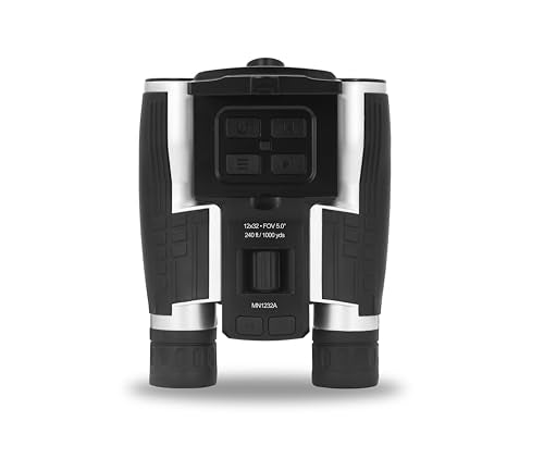 Minolta 12x32 Digital Binoculars - 4K UHD Video Camera, 48MP Photo, 8X Digital Zoom, IPS Anti-Glare Screen, Fog-Resistant Optics, Compact, Ideal for Birdwatching & Travel Hunting