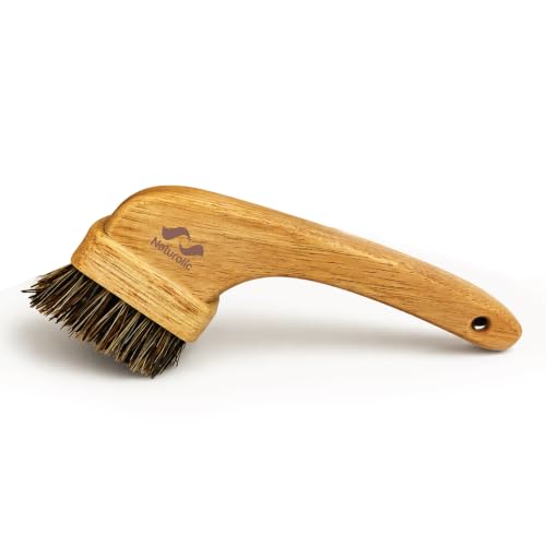 All-Natural Grout Brush Set | Wooden Cleaning Brush for Tile and Floor | Durable Floor Scrubber for Bathroom and Kitchen | Eco-Friendly Household Cleaning Tools - size: Pack of 1