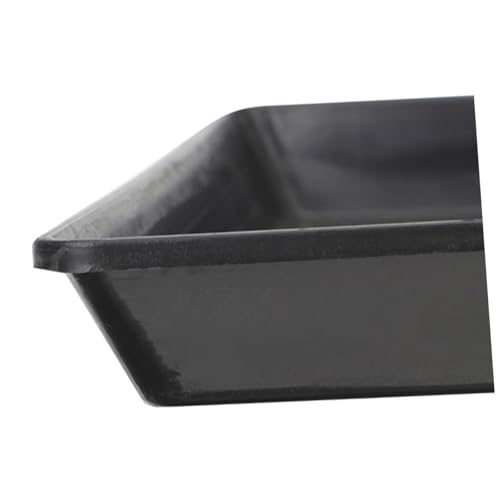 Totority Replacement Tray for Dog Crate Thickened Pet Tray for Small Dogs Bunnies and Birds Easy to Leakproof Design for Cage Maintenance Black