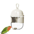 Birds Water Bottle, 330ML Automatic Bird Drinking Dispenser with Sensitive Valve, Stable & Leak-Proof Parrots Water Feeder for Small-Medium Birds - color: White