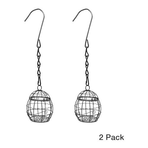 TJE Hummingbird Nest Material Holder, 2 Pack Hanging Cager