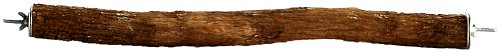 Polly's Full Length Hardwood Cage Perch for Parakeets, Cockatiels, Cockatoos, Macaws, and Other Birds (16") - size: 16"