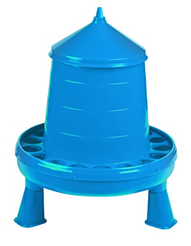 Double-Tuf® Poultry Feeder with Legs | Durable Feeding Container | Carrying Handle for Chickens & Birds | Chicken Feeder | 8.5 Lbs - size: 8.5 lbs