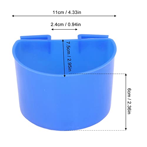 aqxreight Bird Food Bowl 20 Pack Plastic Feeder Cups Birdcage and Food Dispenser Set for Pigeons Small Birds Easy to Install Feeding Trough