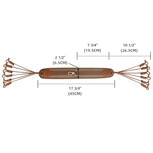 WAYNE'S DOG Canvas Bird Game Carrier, Waterfowl Dove Small Animal Game Carrier Hanger Tote Shooting Accessories (Brown) - color: Brown