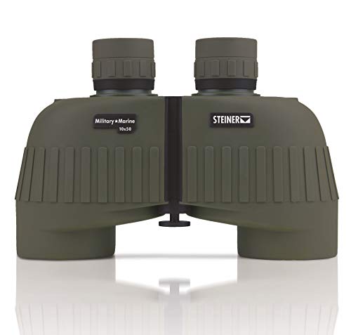 Steiner Military-Marine 10x50mm Binoculars – High-Power Tactical Optics with Sports-Auto-Focus, 50mm Objective Lenses, Waterproof, and Heritage Warranty | Waterproof, sports-Auto-Focus, 50mm Objective Lenses, heritage Warranty, high-Power Tactical Optics