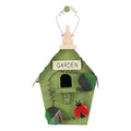 Hanging Bird House Wooden Bird Shelter for Outdoor Decor Small House for Balcony Garden Porch Houses for Outside Hanging 8.66 X 5.90 X 4.33 in